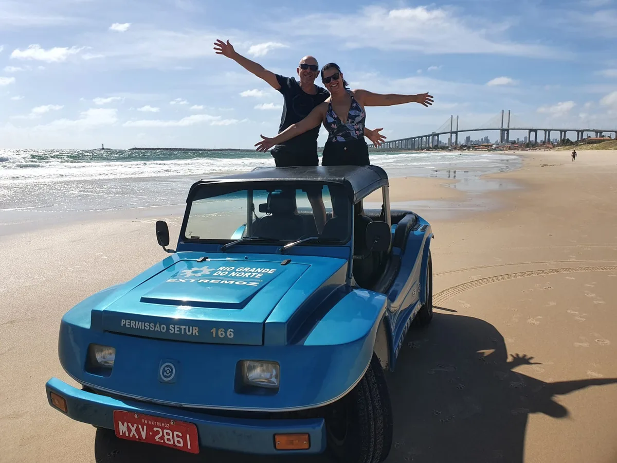 Registro da viagem de Arthur e Denise a Natal e Pipa