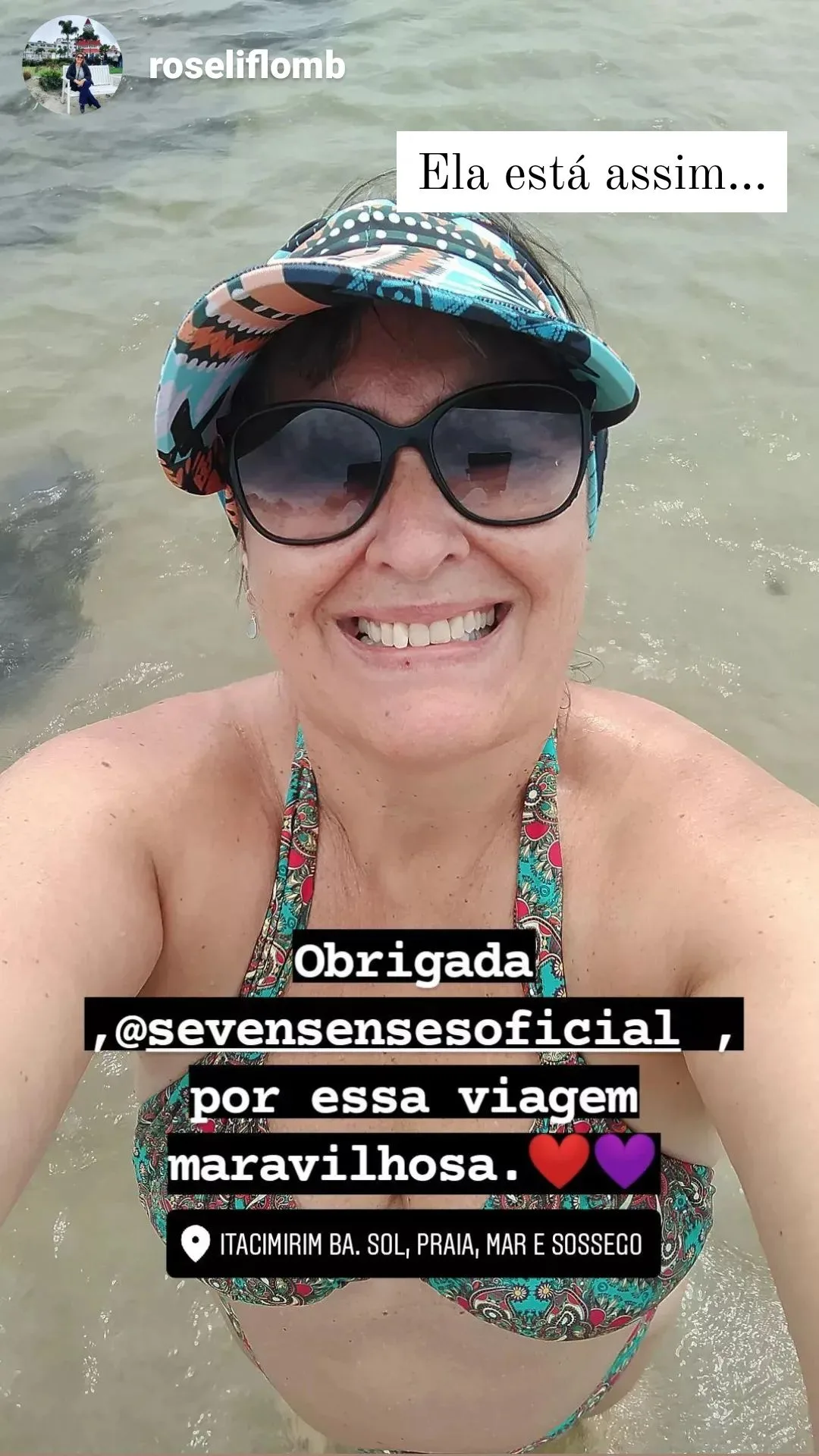 Foto de viagem compartilhada por clientes da Seven Senses