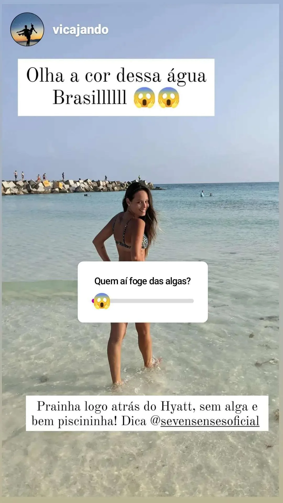 Foto de viagem compartilhada por clientes da Seven Senses